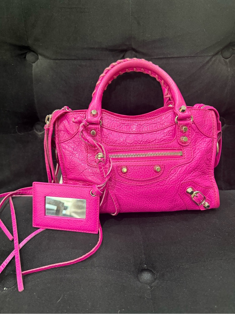 Balenciaga Fuchsia  City mini Satchel